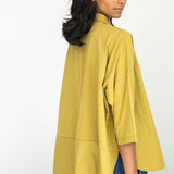 Lissie Organic Cotton Shirt in Bright Olive