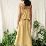 Macy Organic Cotton Skirt in Straw