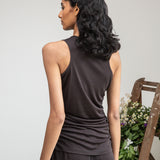 Maddie-Lou Lyocell Top in Charcoal