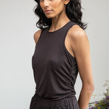 Maddie-Lou Lyocell Top in Charcoal