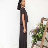 Pixie-Lou Lyocell Top in Charcoal