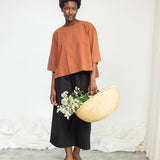 Shay Organic Cotton Top in Russet