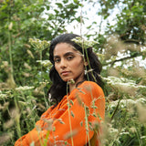 Sugi Organic Cotton Cardigan in Brick