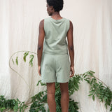 Sylvia Organic Cotton Felpe Short in Pistachio