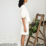 Sylvia Organic Cotton Felpe Short in Undyed