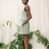 Whitley Organic Cotton Vest in Pistachio