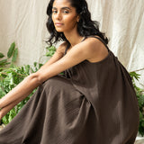 Wilder Organic Cotton Dress in Cacao