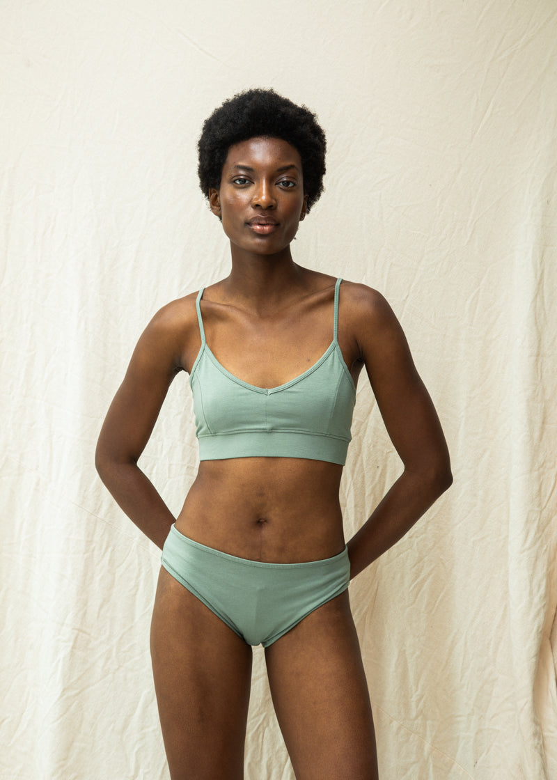 Zaria Bamboo & Organic Cotton Blend Knickers in Pistachio