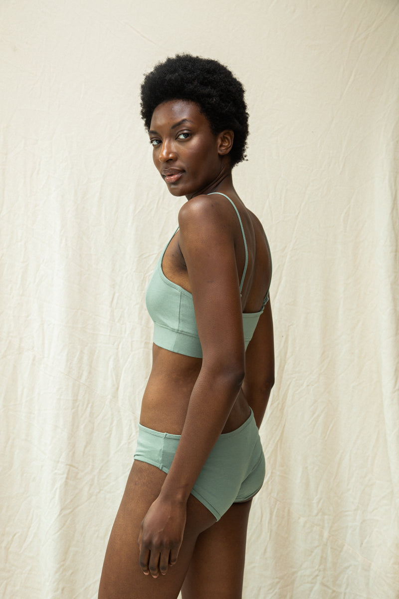 Zaria Bamboo & Organic Cotton Blend Knickers in Pistachio