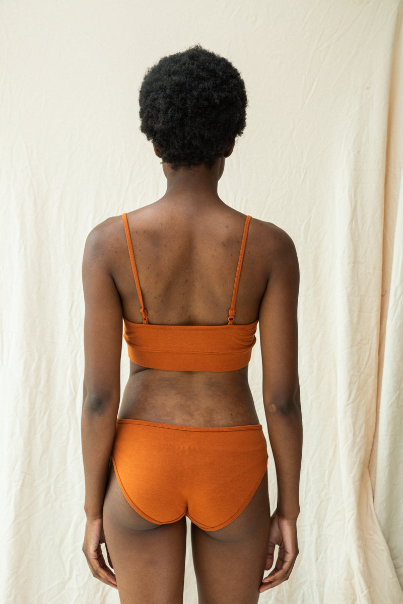 Zaria Bamboo & Organic Cotton Blend Knickers in Terracotta