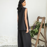 Zoya-May Linen Trouser in Black