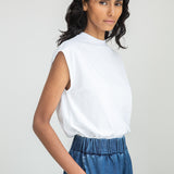 Aukai Organic Cotton Top in White