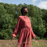 Macy Organic Cotton Skirt in Rose