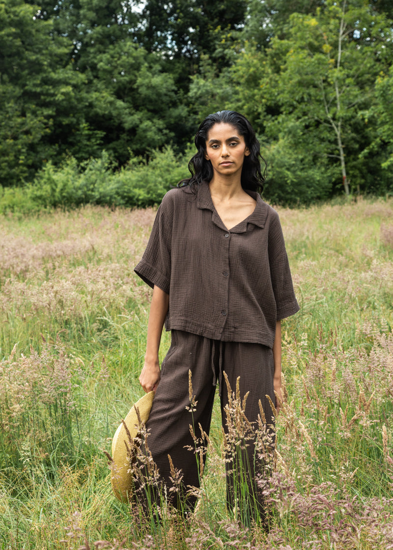 Sawyer Organic Cotton Trouser in Cacao