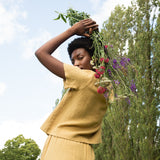 Sawyer Organic Cotton Trouser in Straw