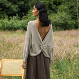 Brooke-Leigh Recycled Cotton Jumper in Natural