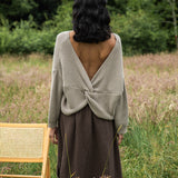 Brooke-Leigh Recycled Cotton Jumper in Natural