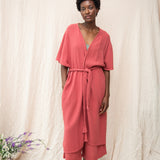 Aspyn Organic Cotton Robe in Rose