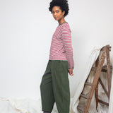 Cedar Organic Cotton Corduroy Trousers in Khaki