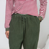 Cedar Organic Cotton Corduroy Trousers in Khaki