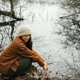 Dylan-Leigh Recycled Cotton Denim Overshirt in Bark Brown