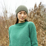 Evie Organic Cotton Knitted Hat in Soft Khaki