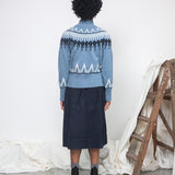 Hawthorne Recycled Wool Knitted Jumper in Sky Blue