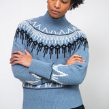 Hawthorne Recycled Wool Knitted Jumper in Sky Blue