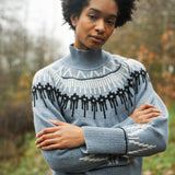 Hawthorne Recycled Wool Knitted Jumper in Sky Blue