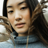 Kanon Recycled Wool Knitted Vest in Sky Blue Marl