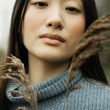 Kanon Recycled Wool Knitted Vest in Sky Blue Marl