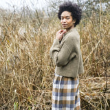 Leo Recycled Wool Knitted Jumper in Taupe Marl