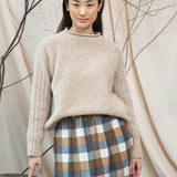 Shika Lambswool Knitted Jumper in Cream Marl