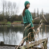 Shika Lambswool Knitted Jumper in Emerald