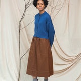 Sugi Organic Cotton Knitted Cardigan in Ink Blue