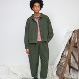 Tierra Organic Cotton Corduroy Overshirt in Khaki
