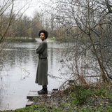 Tora Organic Cotton Knitted Jumper in Soft Khaki