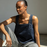 Jess-Leigh Organic Cotton Denim Vest in Indigo