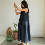 Kyra-Leigh Organic Cotton Denim Dress in Indigo
