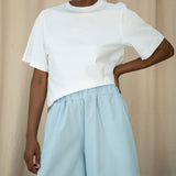 Mazu Organic Cotton Poplin Trouser in Powder Blue