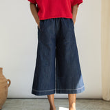 Nicole-Leigh Organic Cotton Denim Trousers in Indigo