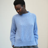 Mia Mohair Knitted Jumper in Cornflower Blue
