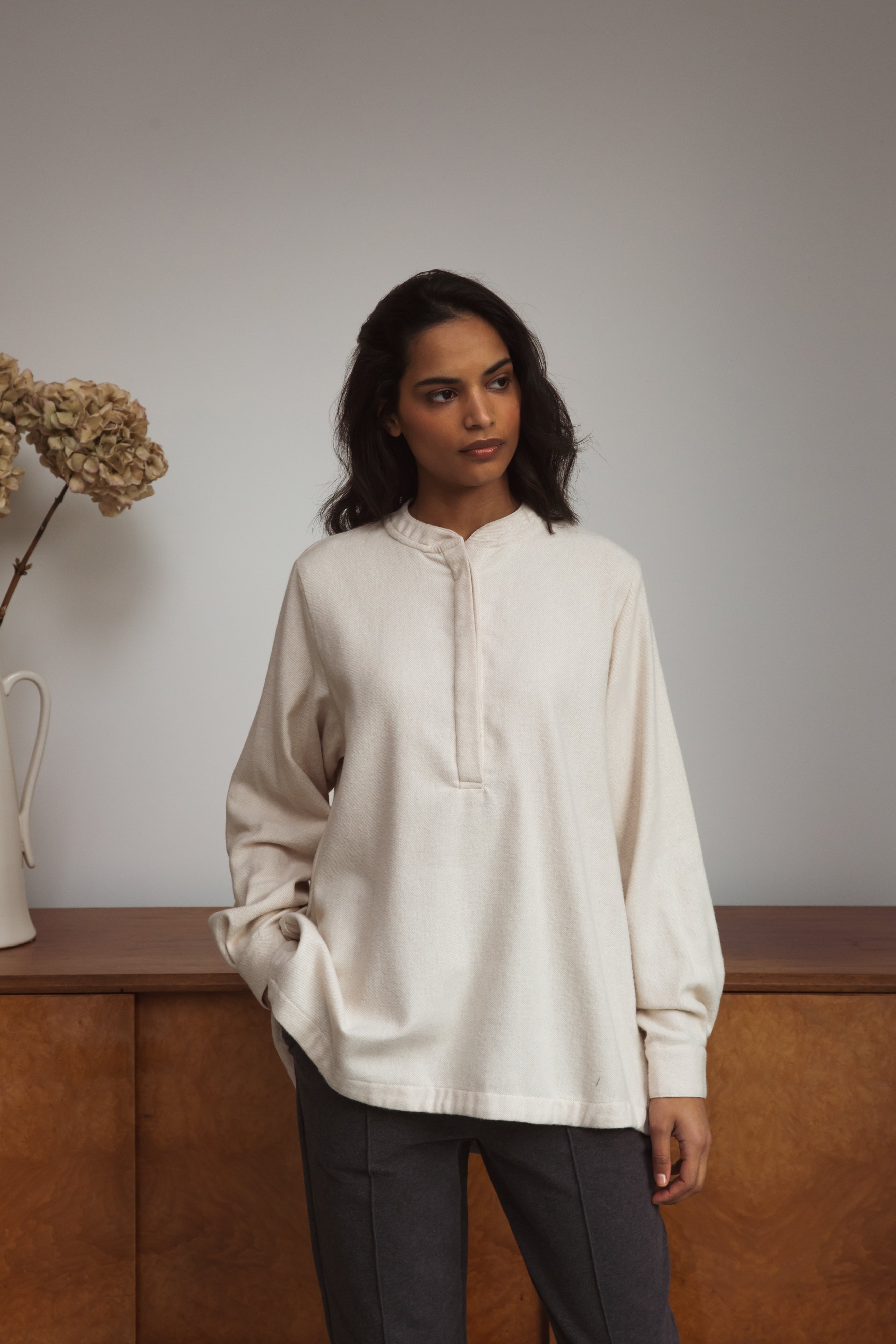 Beckie-Jane Blouse in Beige Size S