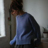 Mia Mohair Knitted Jumper in Cornflower Blue