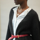 Maisy Organic Cotton Poplin and Jersey Shirt in White