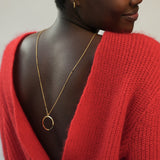 Evelyn Mohair Knitted Cardigan in Tomato