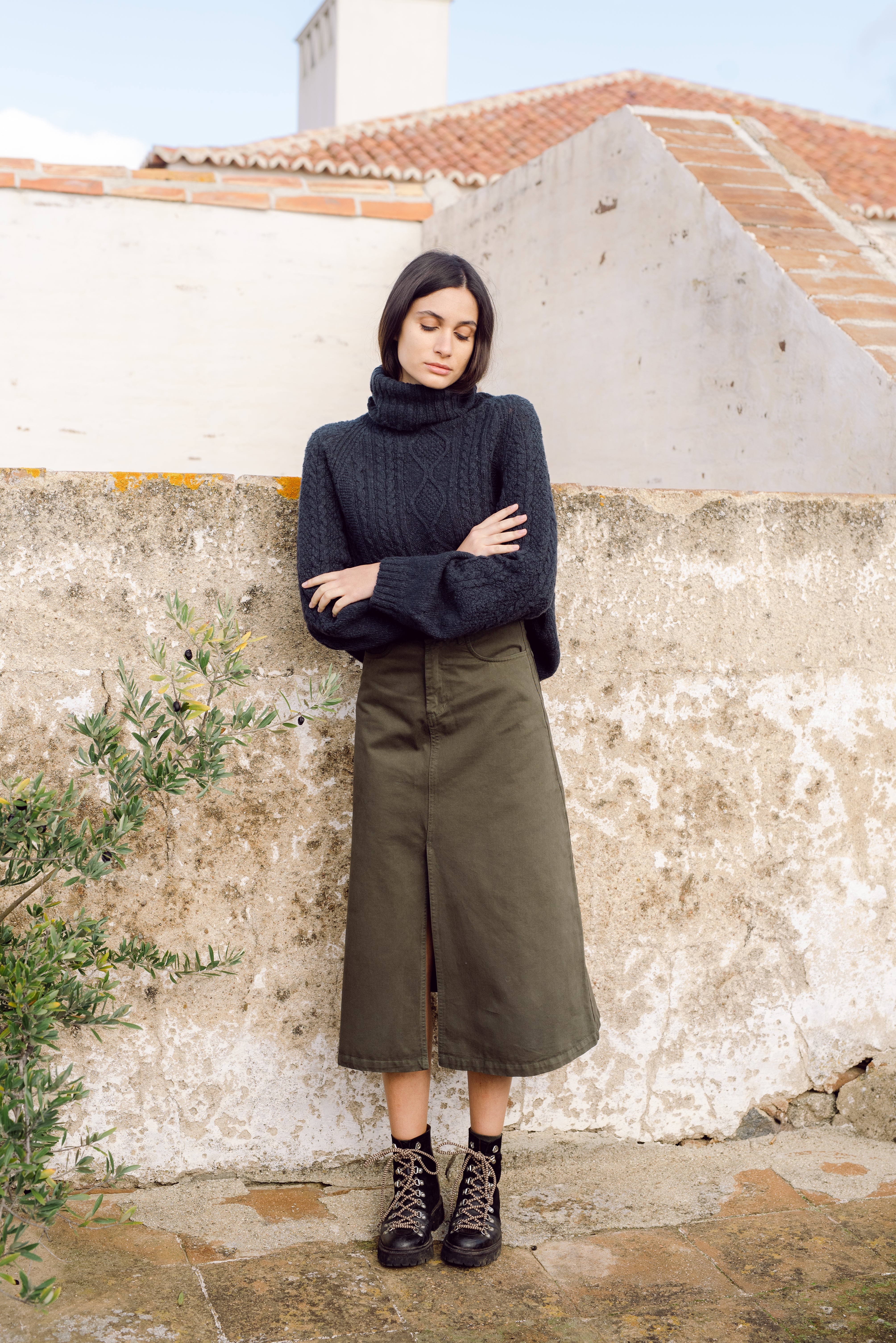 Shelby Skirt In Army Size L