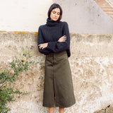 Shelby Organic Cotton Skirt In Army Size L Preloved