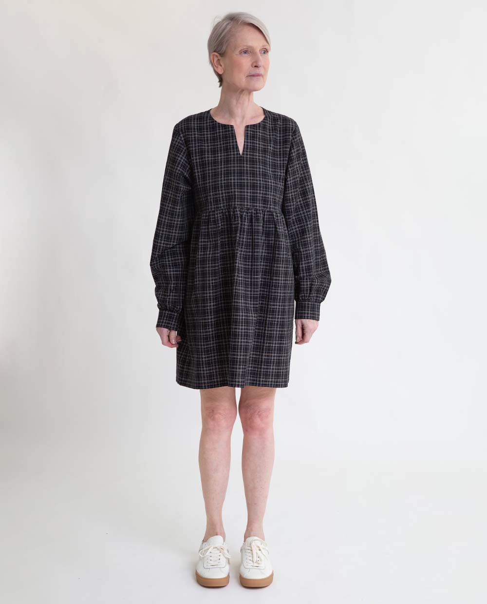 Eloise-Cay Dress in Black & White Check Size S