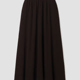 Fiona-Rae Organic Cotton Rib Skirt in Cacao